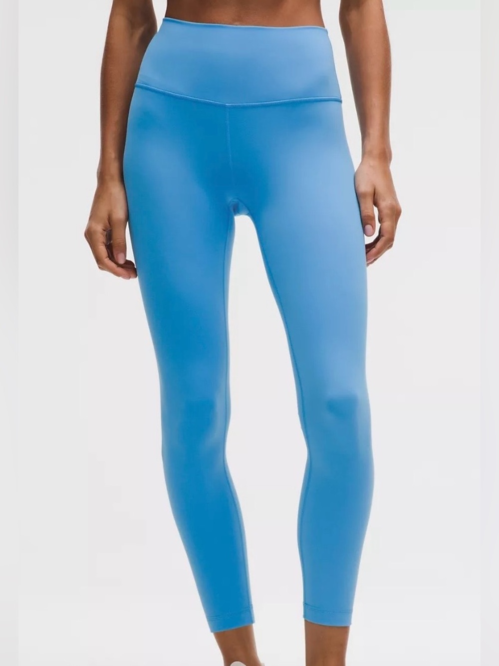 Lululemon Wunder Train High-Rise 25" Leggings in Light Blue - Size 8